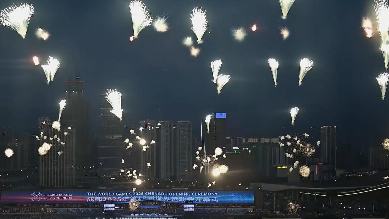 Fireworks light up Chengdu for World Games 2025