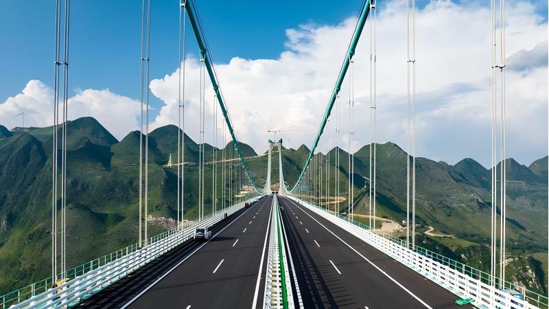 Huajiang Grand Canyon Bridge in SW China's Guizhou to open to traffic on Sept. 28