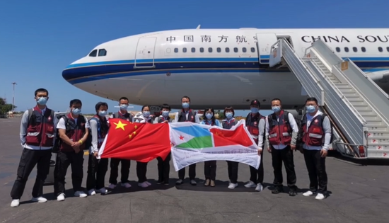 Chinese medical team aid to Djibouti.(Photo provided to China News Service)
