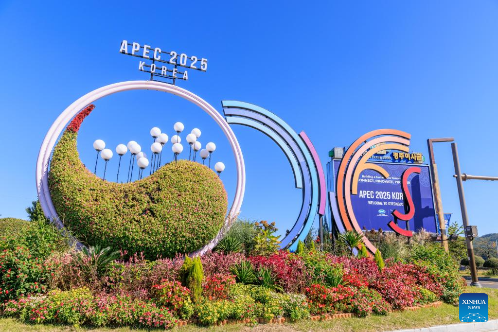First session of 32nd APEC Economic Leaders' Meeting held in Gyeongju, S. Korea